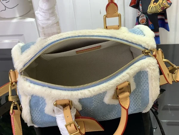 LV Speedy 40 Bandoulière 拼色 旅行包袋-N00111：圖片 6