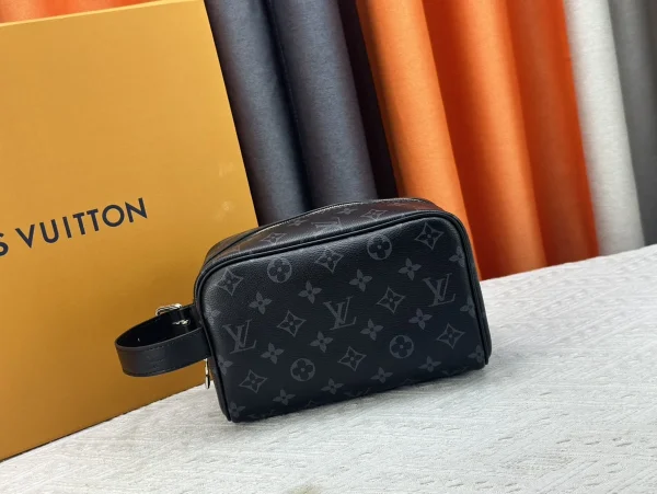 LV Locker Dopp Kit 黑花男士化妝包-M83113：圖片 4