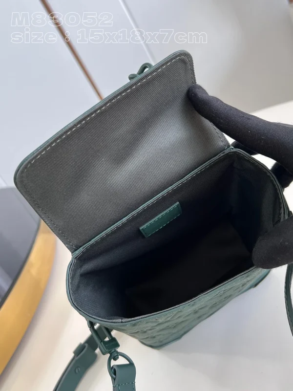LV Nano Steamer 男士壓花斜揹包-M83052：圖片 9