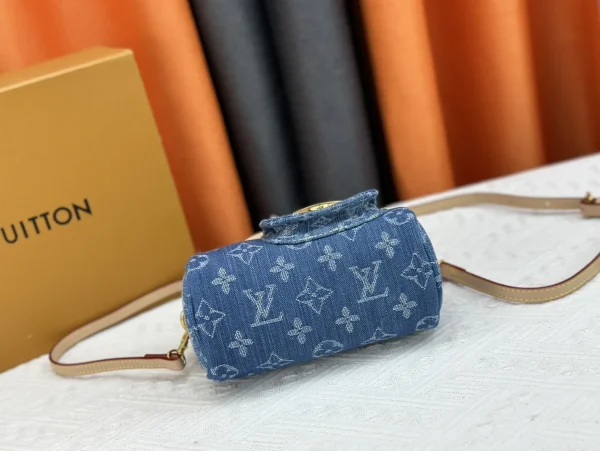 LV Remix Nano Speedy 牛仔斜揹包-M82950：圖片 9