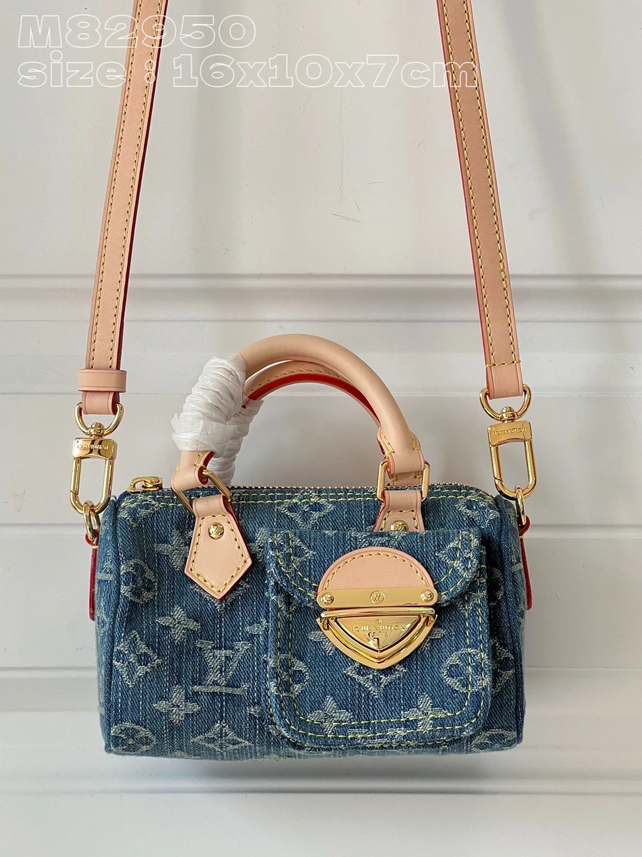 LV Remix Nano Speedy 牛仔斜揹包-M82950 2 LV Remix Nano Speedy 牛仔斜揹包-M82950