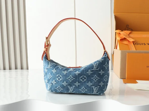 LV RemixHills Pochette Monogram 牛仔麻將包袋-M82949：圖片 4