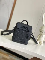 LV Nano Steamer 男士黑色壓花斜揹包-M82772：圖片 2