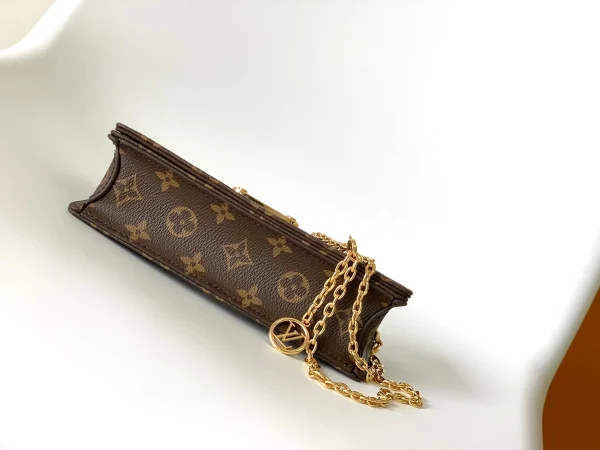 LV Wallet On Chain Lily Monogram 鏈帶錢包包包-M82509：圖片 4