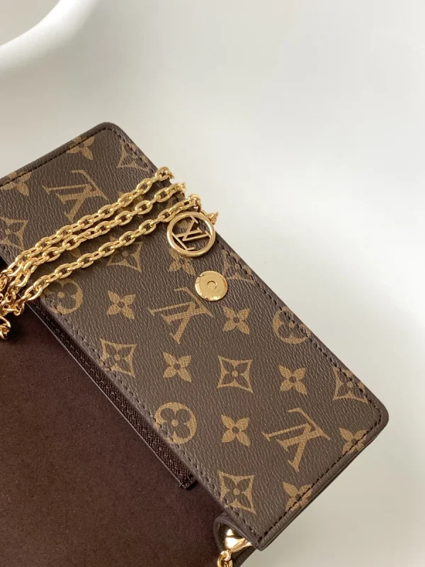 LV Wallet On Chain Lily Monogram 鏈帶錢包包包-M82509：圖片 7
