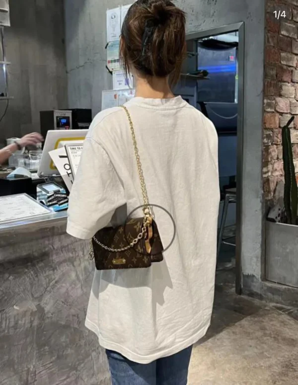 LV Wallet On Chain Lily Monogram 鏈帶錢包包包-M82509：圖片 13
