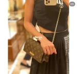 LV Wallet On Chain Lily Monogram 鏈帶錢包包包-M82509：圖片 12