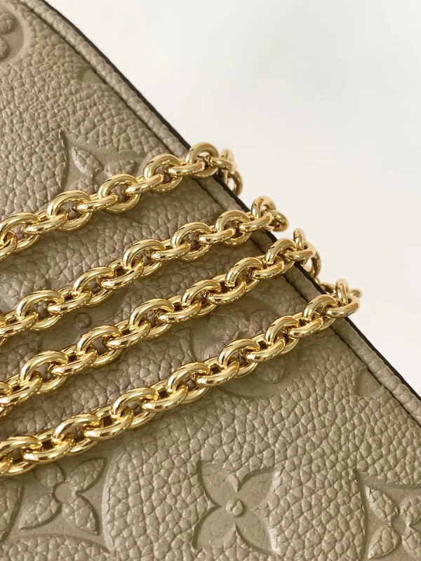 LV Easy Pouch On Strap Monogram EPI 鏈條腋下包包包-M81862：圖片 10