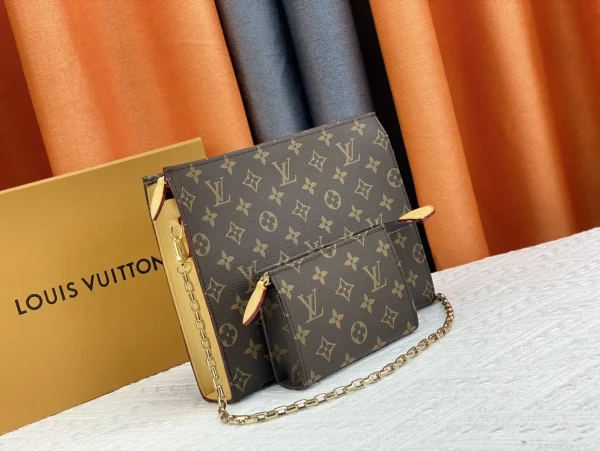 LV Toiletry Pouch On Chain Monogram 手拿包-M81412：圖片 6