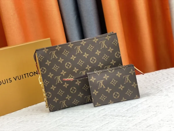 LV Toiletry Pouch On Chain Monogram 手拿包-M81412：圖片 7