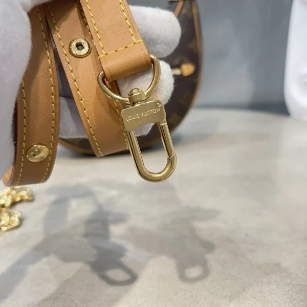 LV Loop Monogram 月亮包 鏈條包包-M81098：圖片 10