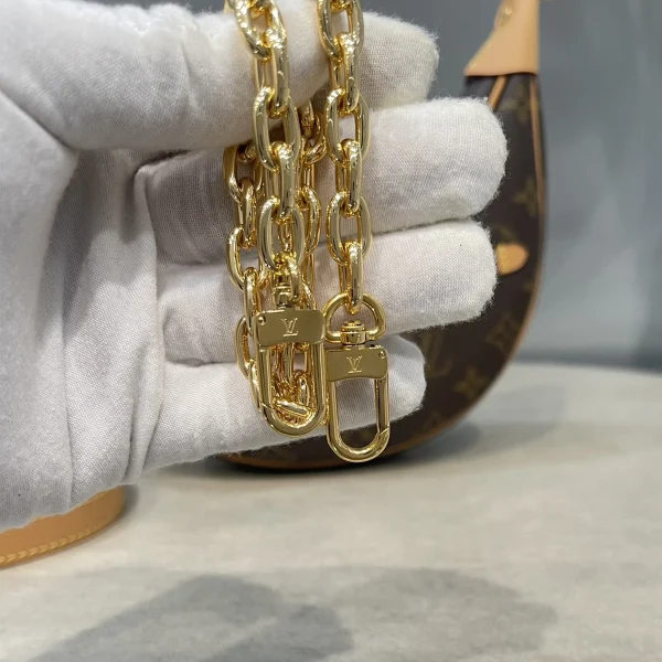 LV Loop Monogram 月亮包 鏈條包包-M81098：圖片 8