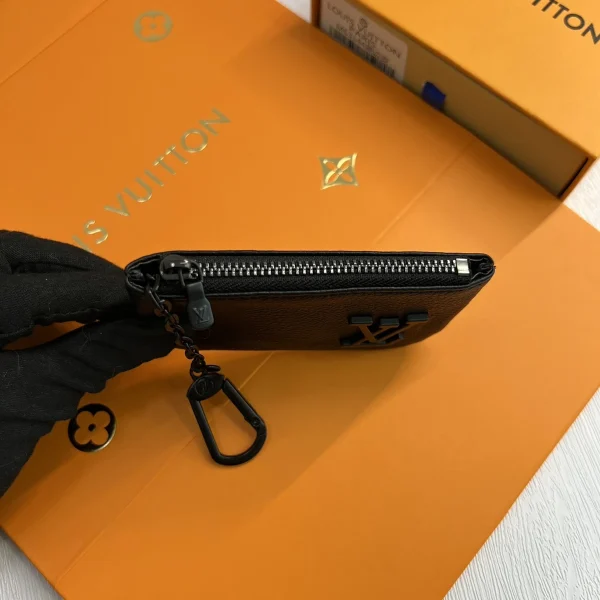 LV Aerogram 黑色牛皮鑰匙零銀包 -M81031：圖片 9