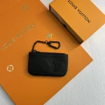 LV Aerogram 黑色牛皮鑰匙零銀包 -M81031：圖片 2