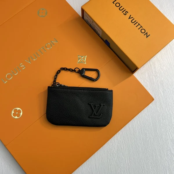 LV Aerogram 黑色牛皮鑰匙零銀包 -M81031：圖片 2