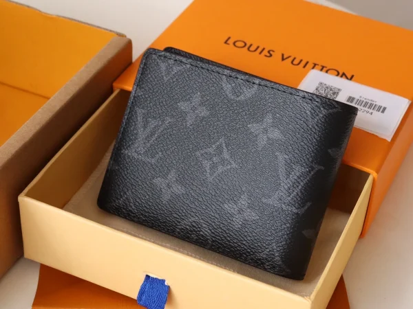 LV Slender 男士黑花Monogram銀包 -M62294：圖片 4