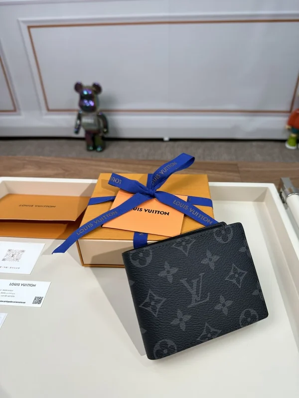 LV Multiple 黑色Monogram銀包-M61695：圖片 4