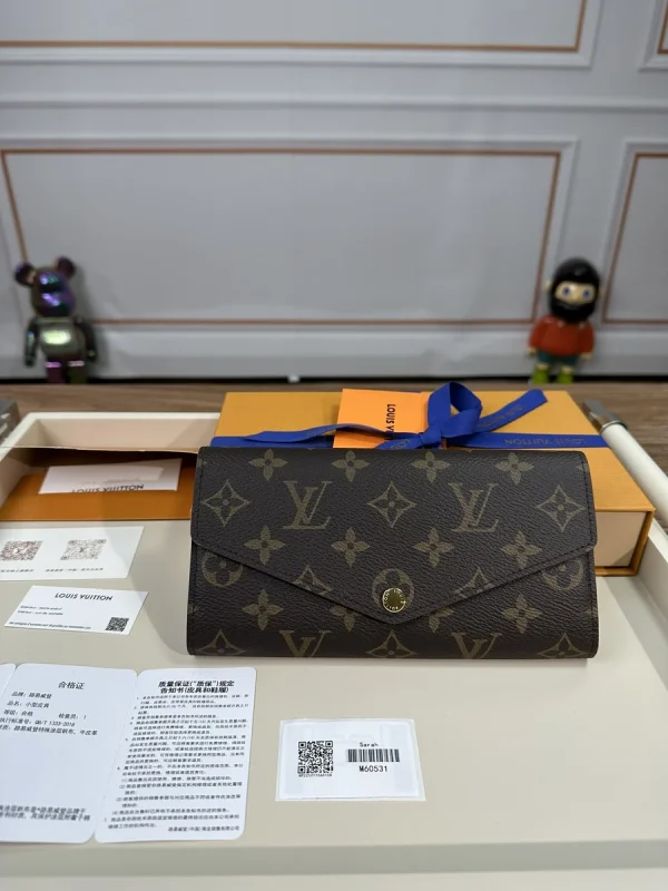 LV Sarah 長款 卡扣錢包-M60531：圖片 4