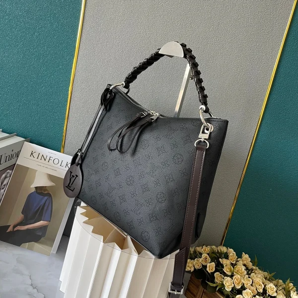 LV Beaubourg Hobo MM Mahina手提包包-M56073：圖片 7