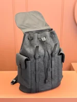 LV Christopher MM 中號牛皮男士壓花背包-M55699：圖片 4