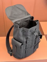 LV Christopher MM 中號牛皮男士壓花背包-M55699：圖片 5