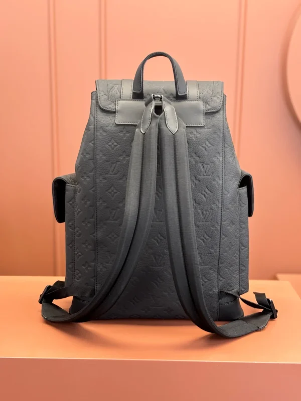 LV Christopher MM 中號牛皮男士壓花背包-M55699：圖片 6