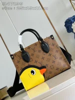 LV OnTheGo PM Monogram+趣味小鴨 雙手提托特包 -M47199：圖片 12