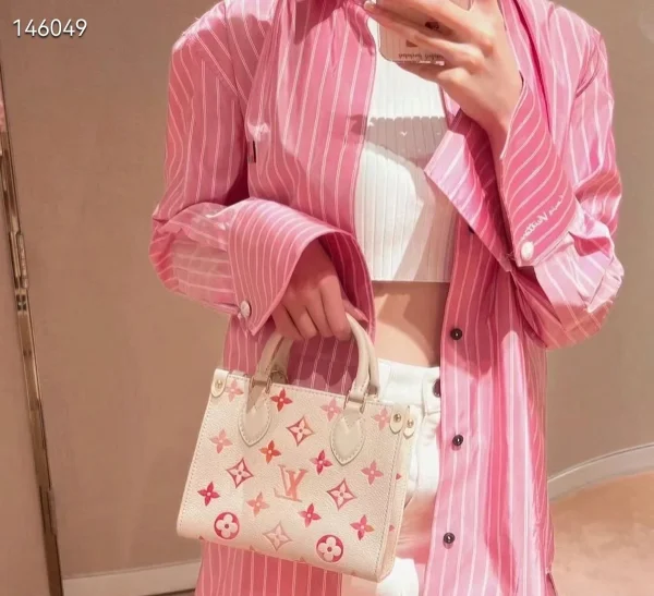 LV OnTheGo BB Monogram EPI 手提托特包購物包包-M47115：圖片 3