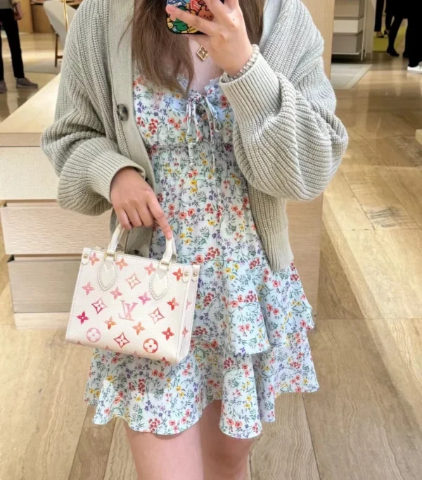 LV OnTheGo BB Monogram EPI 手提托特包購物包包-M47115：圖片 7