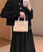 LV OnTheGo BB Monogram EPI 手提托特包購物包包-M47115：圖片 8