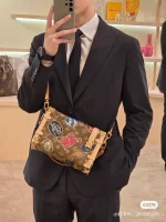 LV Flight Mode 系列Side Trunk MM Monogram 四方斜揹包-M47085：圖片 3