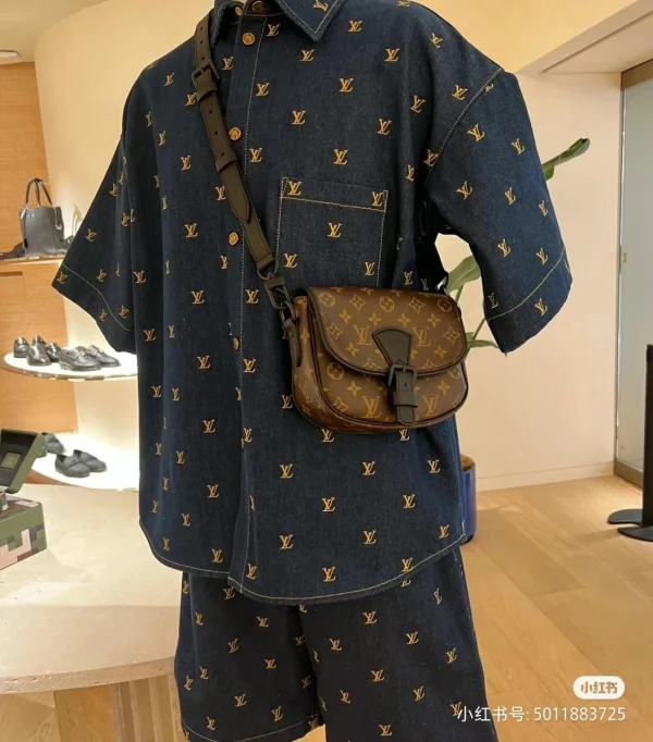 LV Montsouris PM 老花郵差包 -M47060：圖片 13