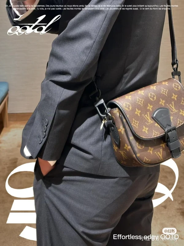 LV Montsouris PM 老花郵差包 -M47060：圖片 12