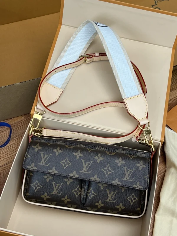 LV Vivacité Monogram 寬肩帶 麻將包-M46999：圖片 3