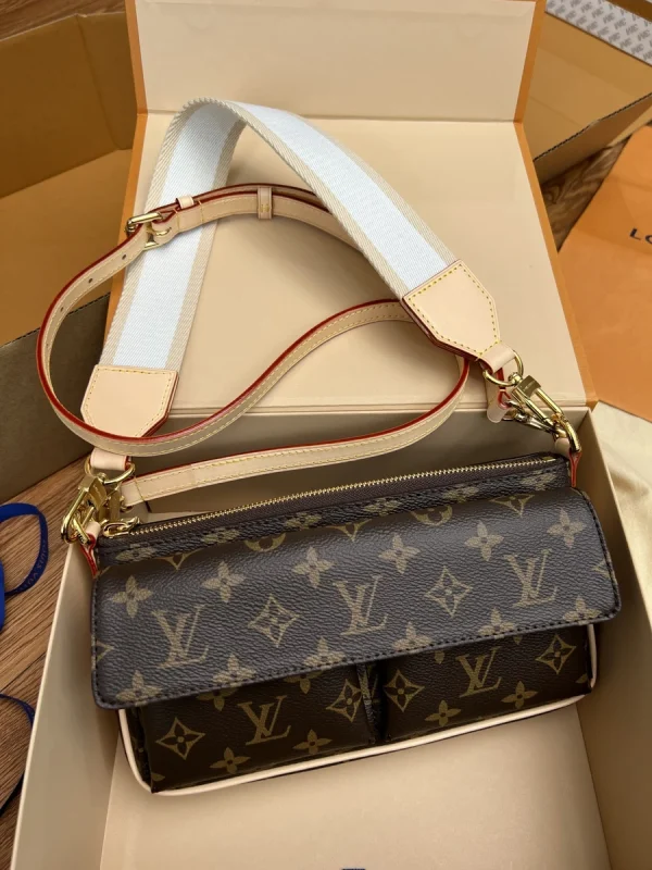 LV Vivacité Monogram 寬肩帶 麻將包-M46999：圖片 2