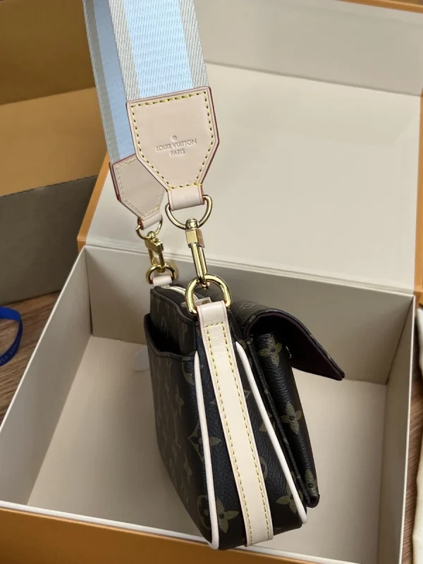 LV Vivacité Monogram 寬肩帶 麻將包-M46999：圖片 5