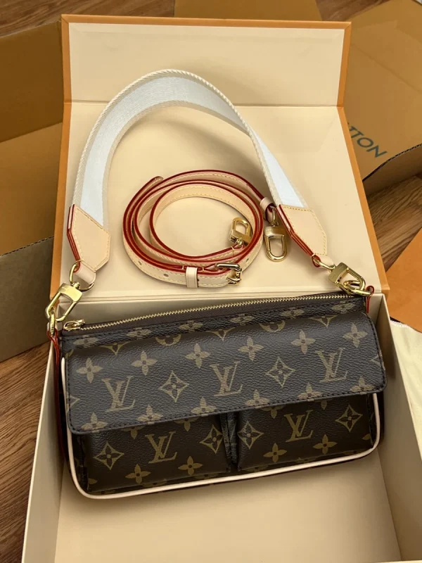 LV Vivacité Monogram 寬肩帶 麻將包-M46999：圖片 7