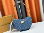LV 新款 LV RemixCroissant MM Monogram Denim-M46856：圖片 4