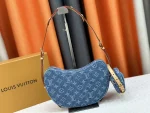 LV 新款 LV RemixCroissant MM Monogram Denim-M46856：圖片 3