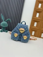 LV 新款 LV RemixVenice Monogram Denim 雙肩旅行背包 背包-M46836：圖片 4