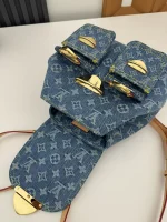 LV 新款 LV RemixVenice Monogram Denim 雙肩旅行背包 背包-M46836：圖片 9