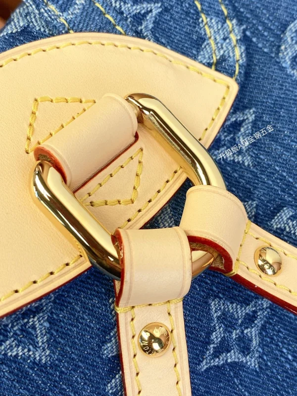 LV 新款 LV RemixVenice Monogram Denim 雙肩旅行背包 背包-M46836：圖片 15