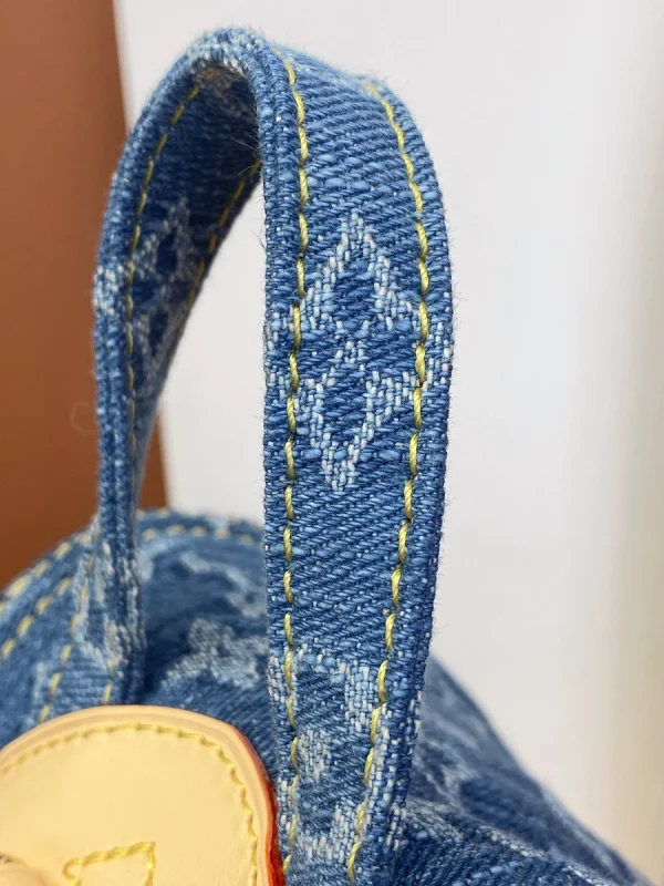 LV 新款 LV RemixVenice Monogram Denim 雙肩旅行背包 背包-M46836：圖片 13