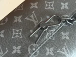 LV Steamer 黑色印花男士郵差包-M46795：圖片 6