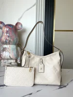 LV CarryAll PM Monogram Empreinte 單肩 媽媽包包-M46293：圖片 3