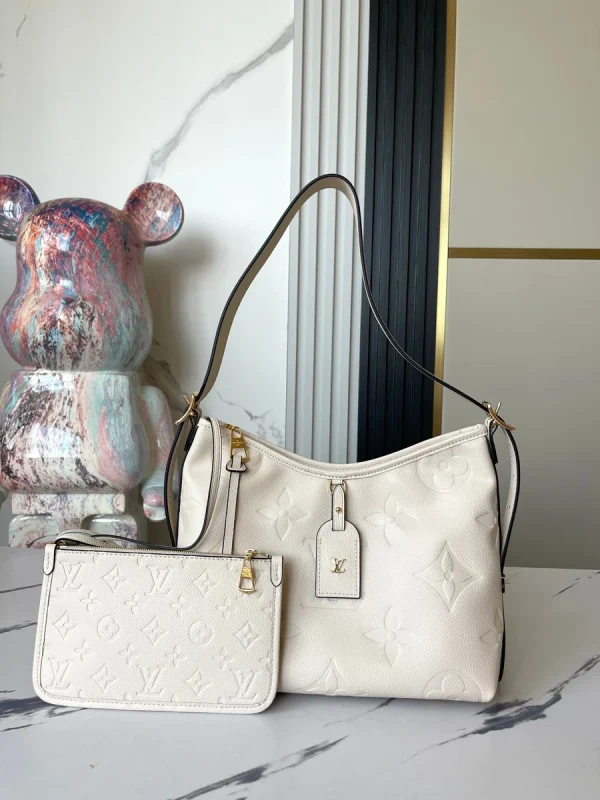 LV CarryAll PM Monogram Empreinte 單肩 媽媽包包-M46293：圖片 3