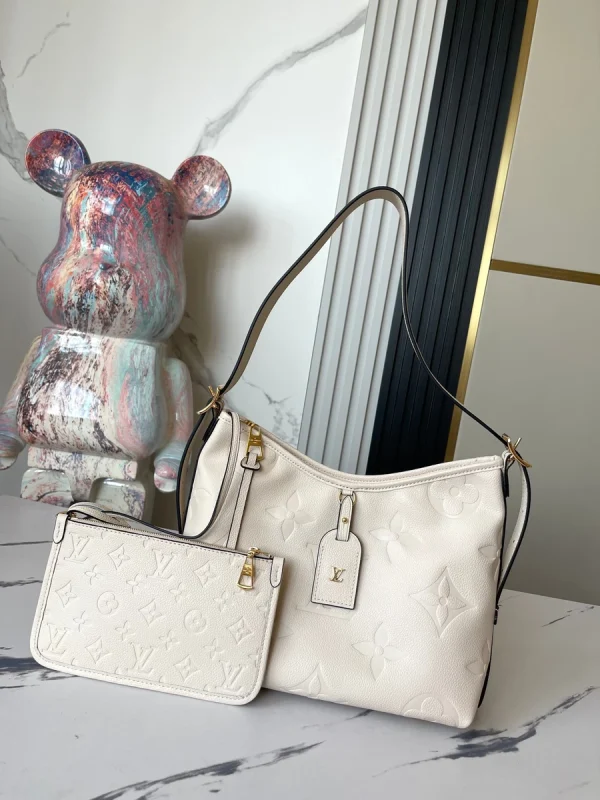 LV CarryAll PM Monogram Empreinte 單肩 媽媽包包-M46293：圖片 4