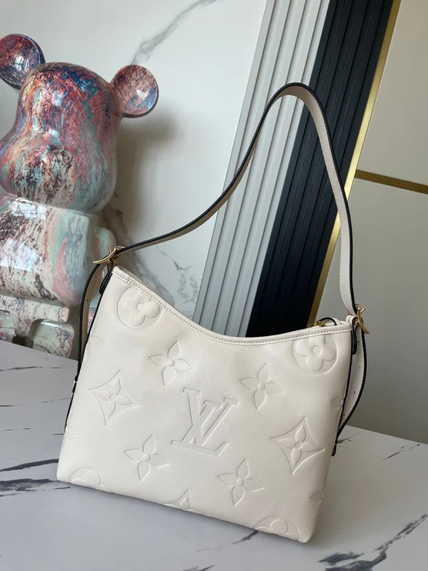 LV CarryAll PM Monogram Empreinte 單肩 媽媽包包-M46293：圖片 6