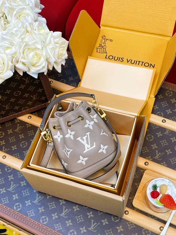 LV Nano Noé Monogram 牛皮 雙色包 水桶包包-M46291：圖片 2