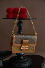 LV Dauphine MM Monogram 鏈條包包-M45958：圖片 5